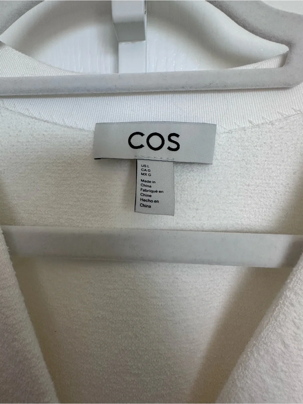 COS Off-White Knit Vest with Subtle Texture - Picture 3 of 4